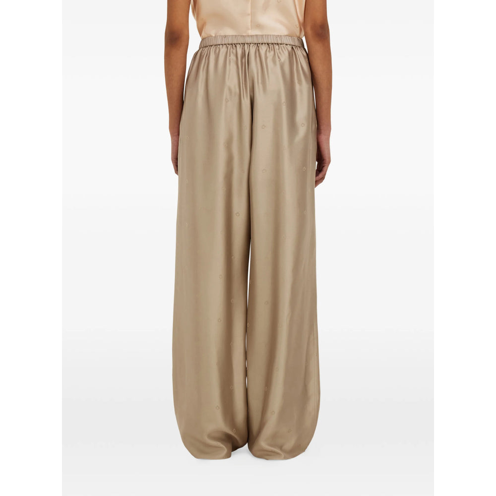 Ferragamo Neutrals Trousers - Straight Trousers Women FERRAGAMO