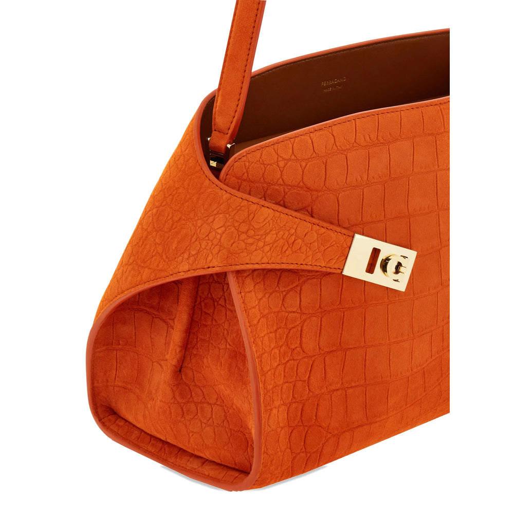 Ferragamo Orange Shoulder Bags Women FERRAGAMO