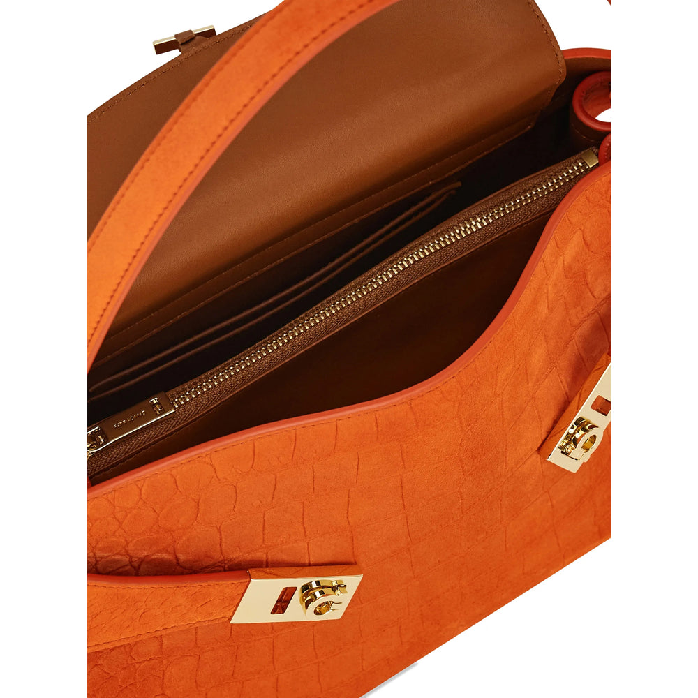 Ferragamo Orange Shoulder Bags Women FERRAGAMO