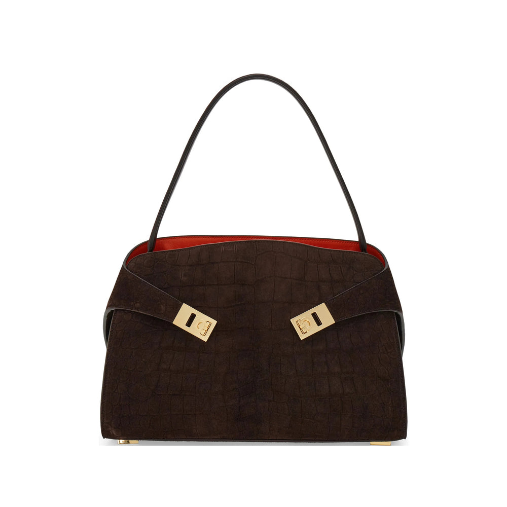 Ferragamo Brown Shoulder Bags Women FERRAGAMO