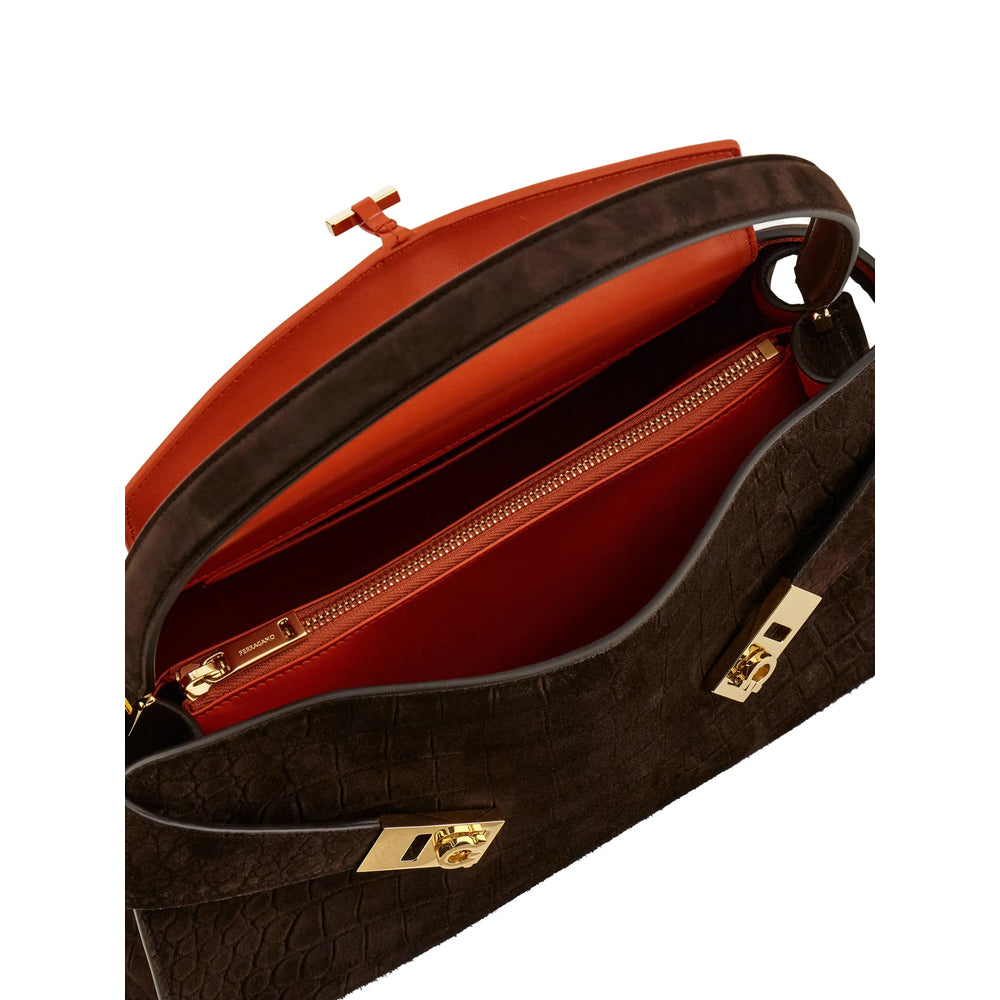 Ferragamo Brown Shoulder Bags Women FERRAGAMO