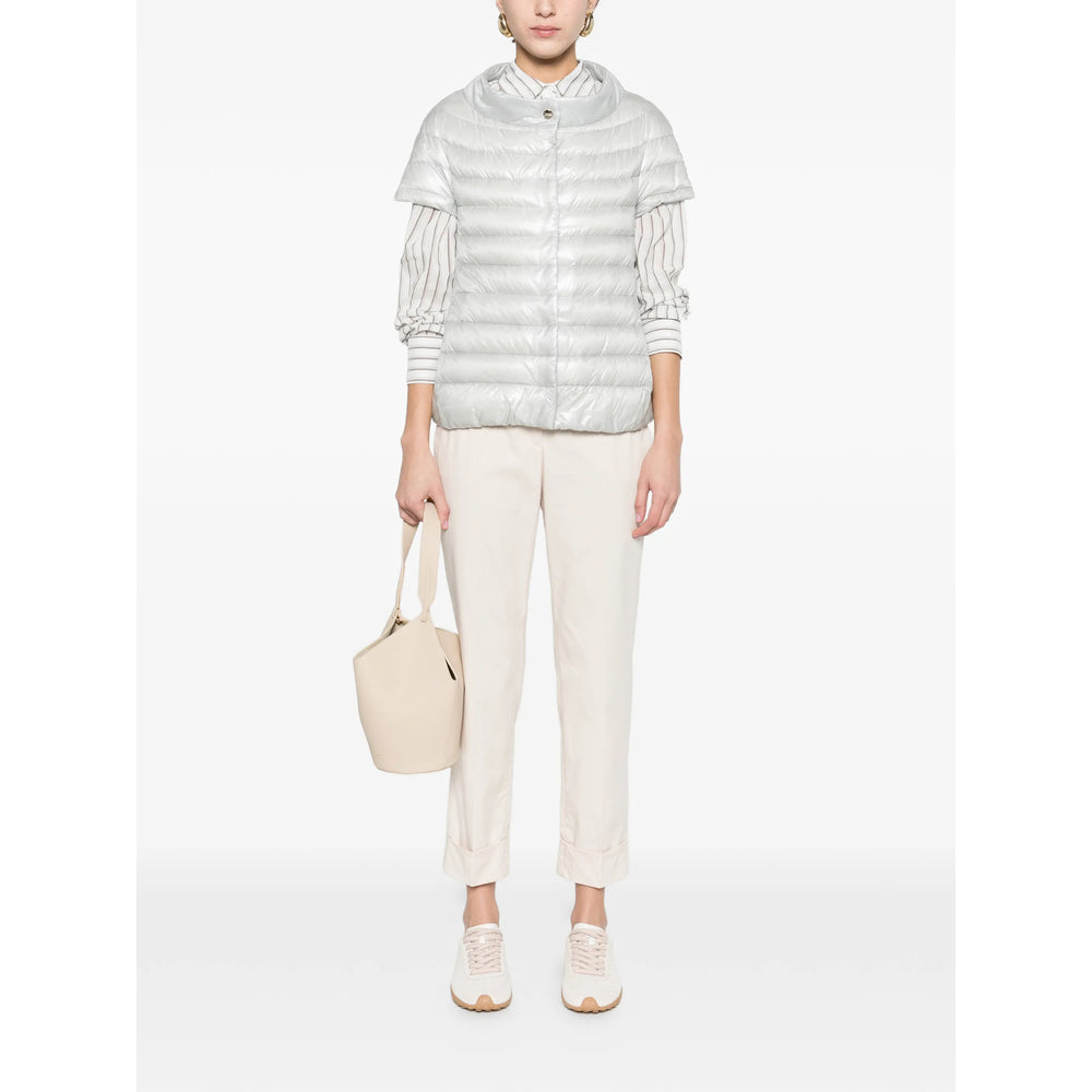Herno Grey Jackets - Puffer Jackets Women HERNO