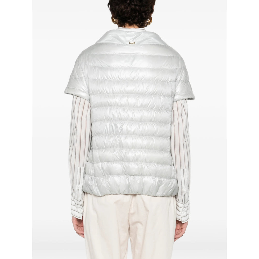 Herno Grey Jackets - Puffer Jackets Women HERNO