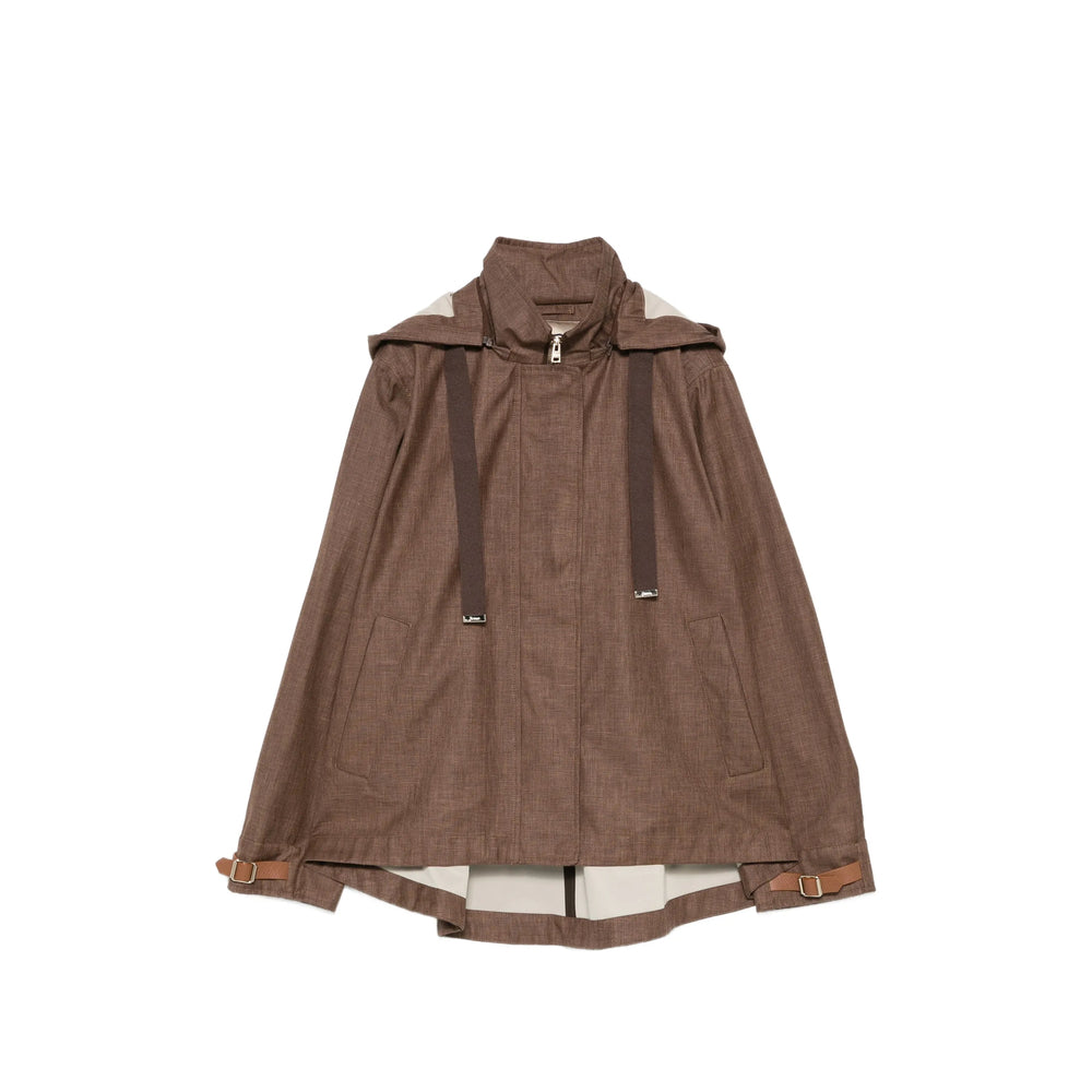 Herno Brown Jackets - Oversized Jackets Women HERNO