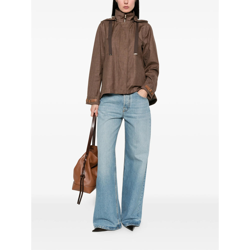 Herno Brown Jackets - Oversized Jackets Women HERNO