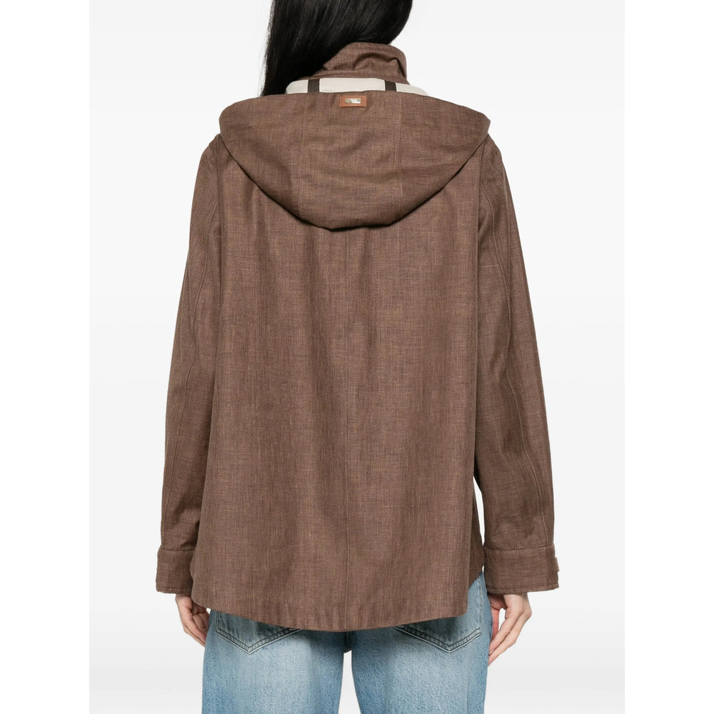 Herno Brown Jackets - Oversized Jackets Women HERNO
