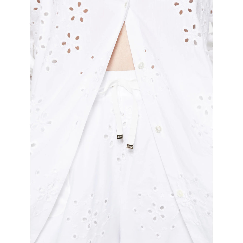 Herno White Trousers - High-Waisted Trousers Women HERNO