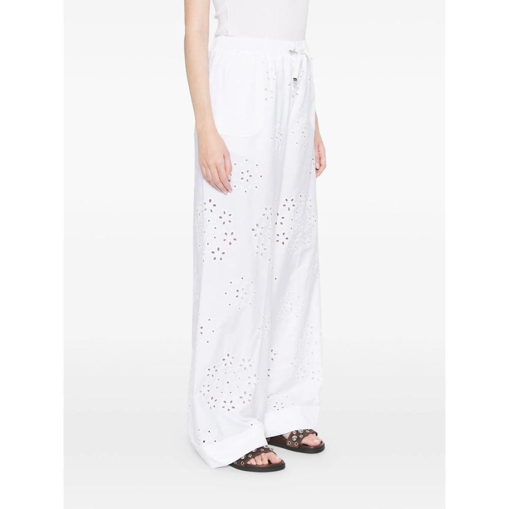 Herno White Trousers - High-Waisted Trousers Women HERNO