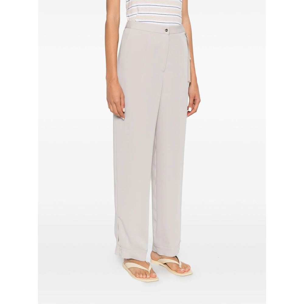 Herno Grey Trousers - Straight Trousers Women HERNO