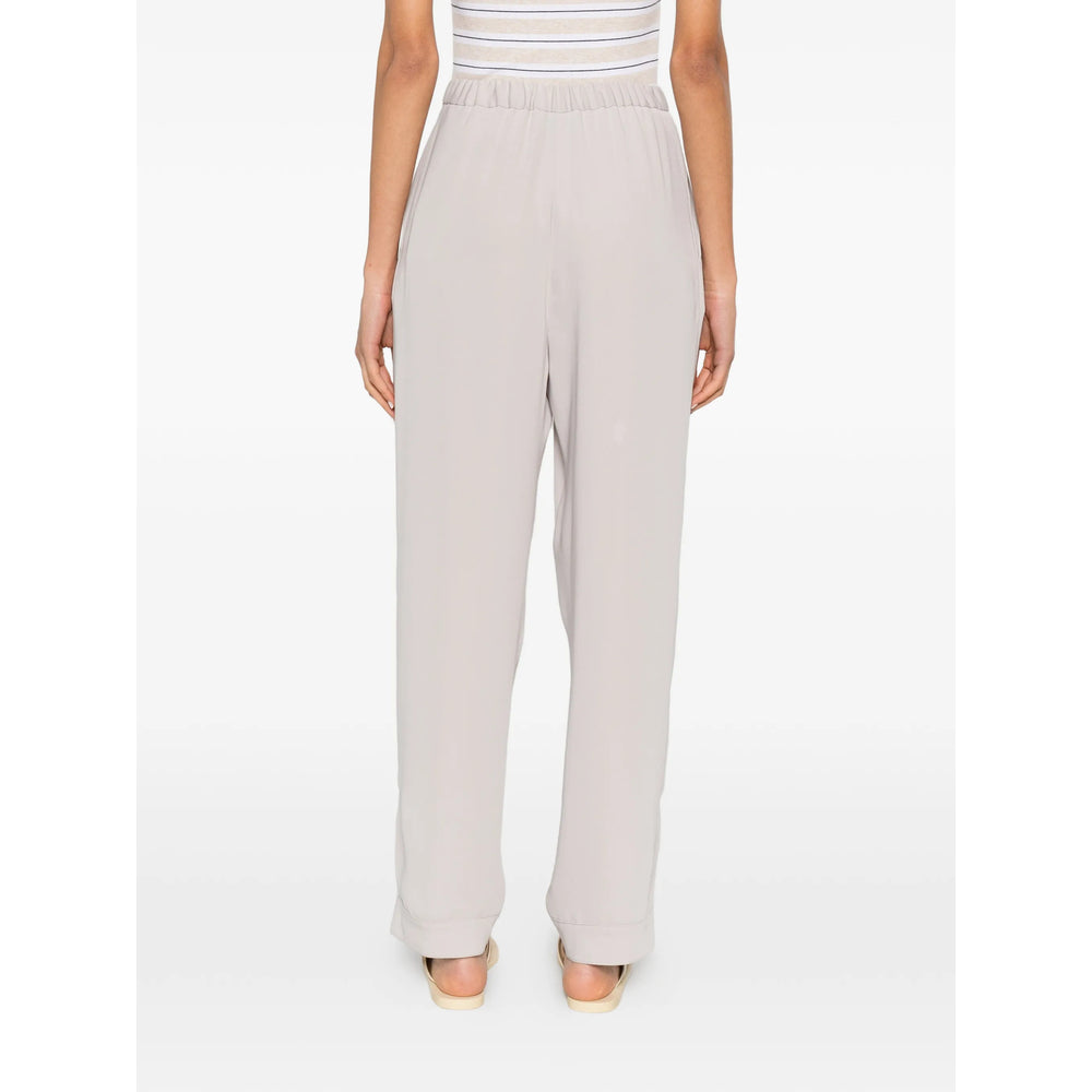 Herno Grey Trousers - Straight Trousers Women HERNO