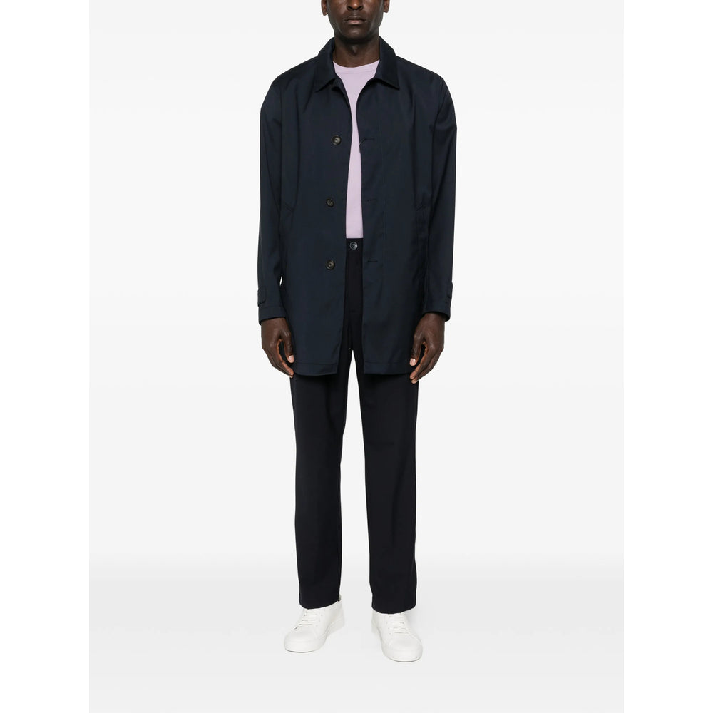 Herno Blue Coats - Raincoats Men HERNO