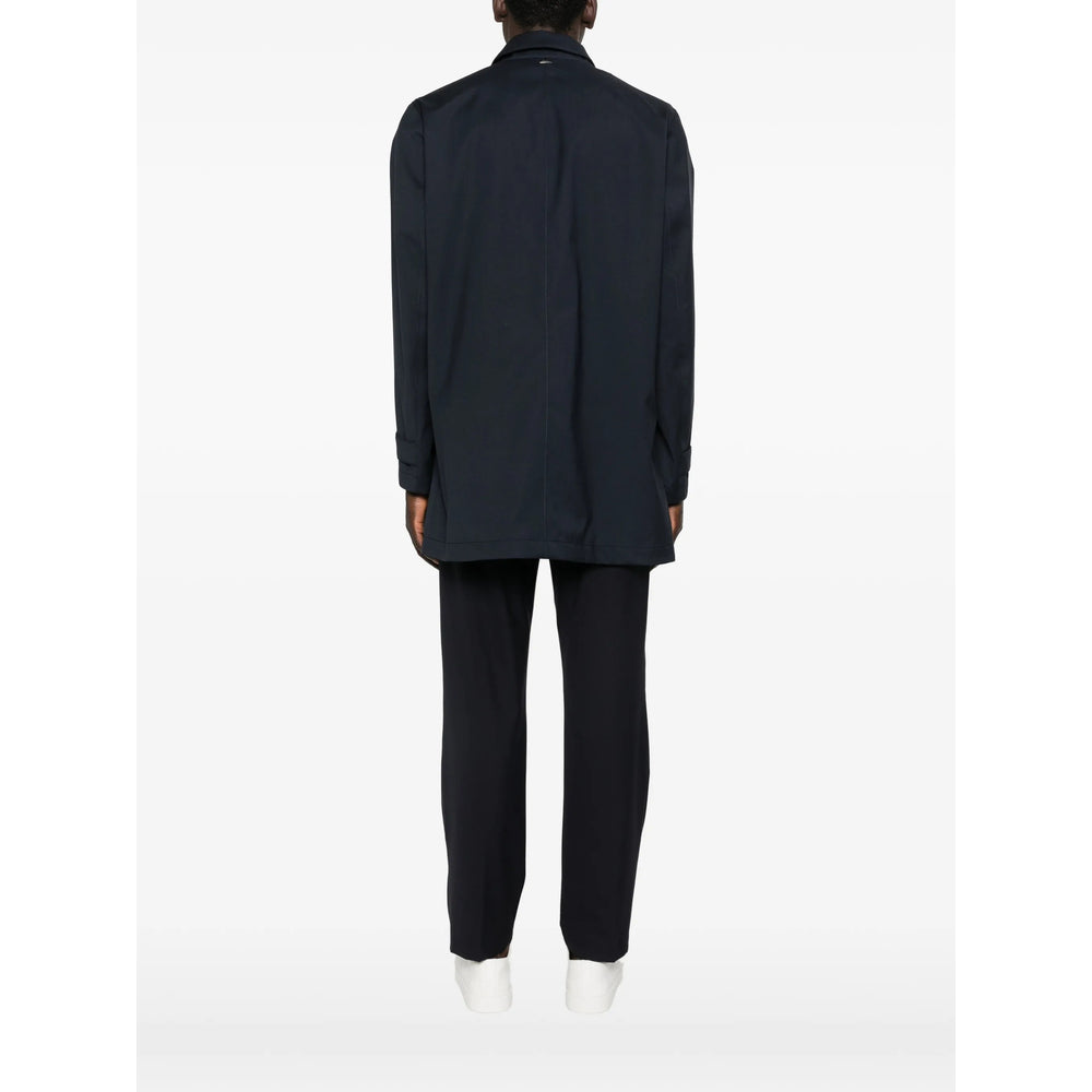 Herno Blue Coats - Raincoats Men HERNO