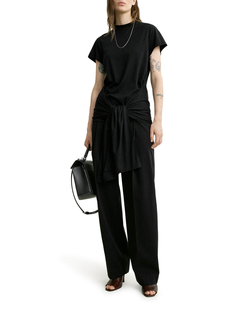 Toteme Women Cotton T-Shirt With Waist Belt TOTEME