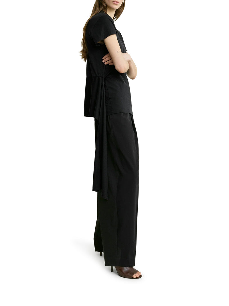 Toteme Women Cotton T-Shirt With Waist Belt TOTEME