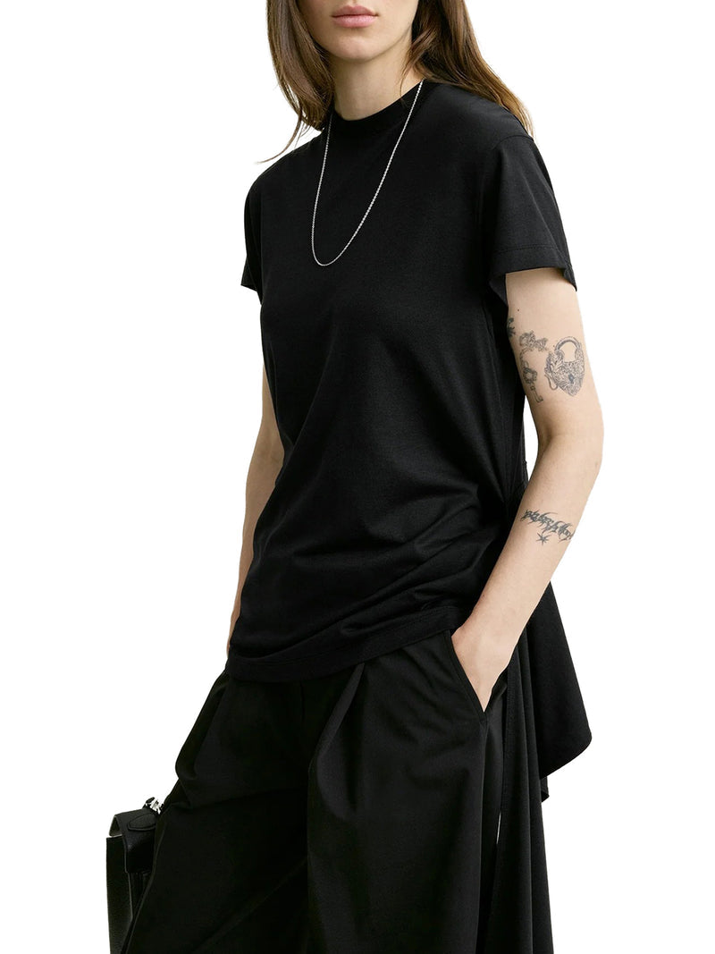 Toteme Women Cotton T-Shirt With Waist Belt TOTEME