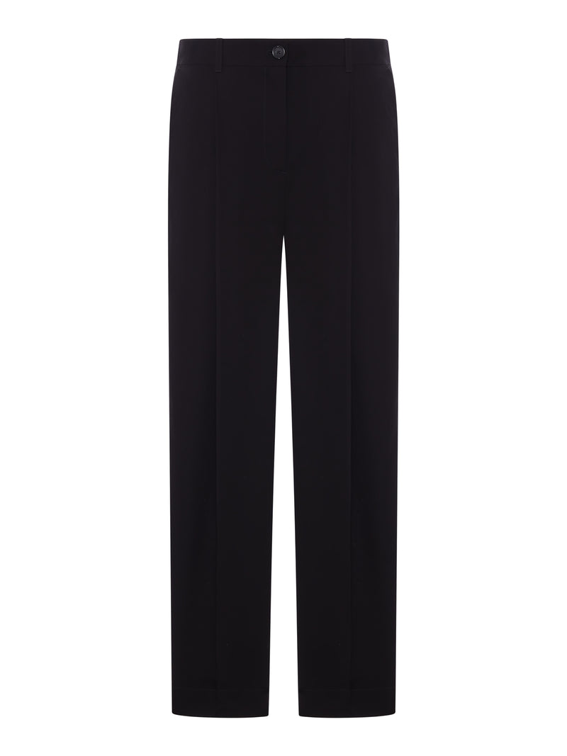 Toteme Women Single-Pleated Cotton Trousers TOTEME