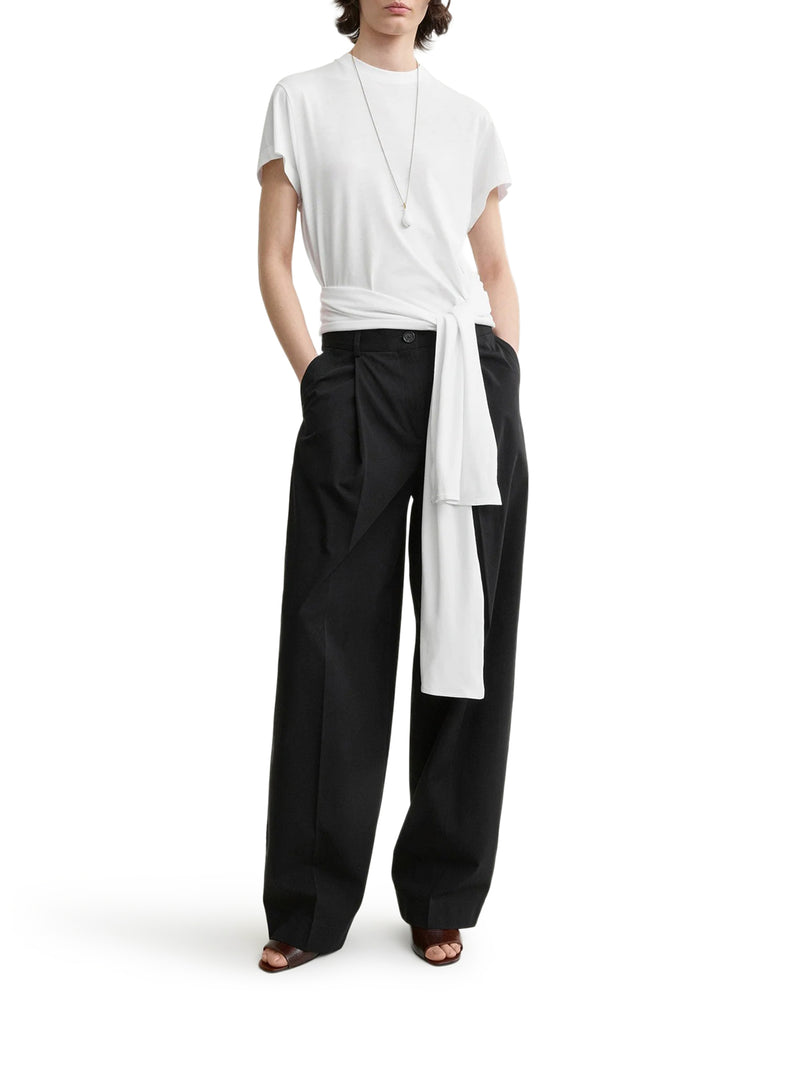 Toteme Women Single-Pleated Cotton Trousers TOTEME