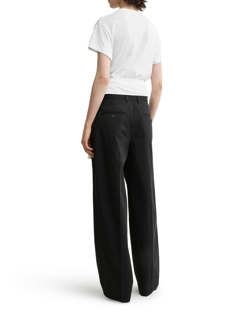 Toteme Women Single-Pleated Cotton Trousers TOTEME