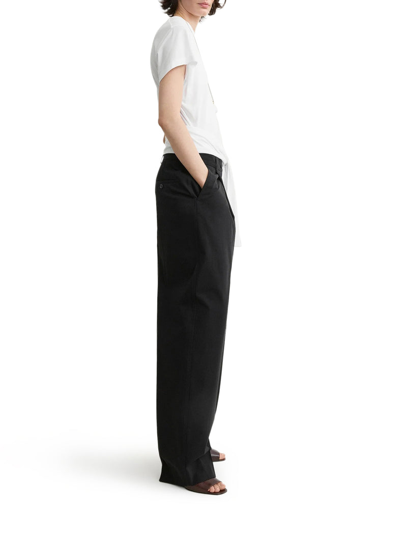 Toteme Women Single-Pleated Cotton Trousers TOTEME