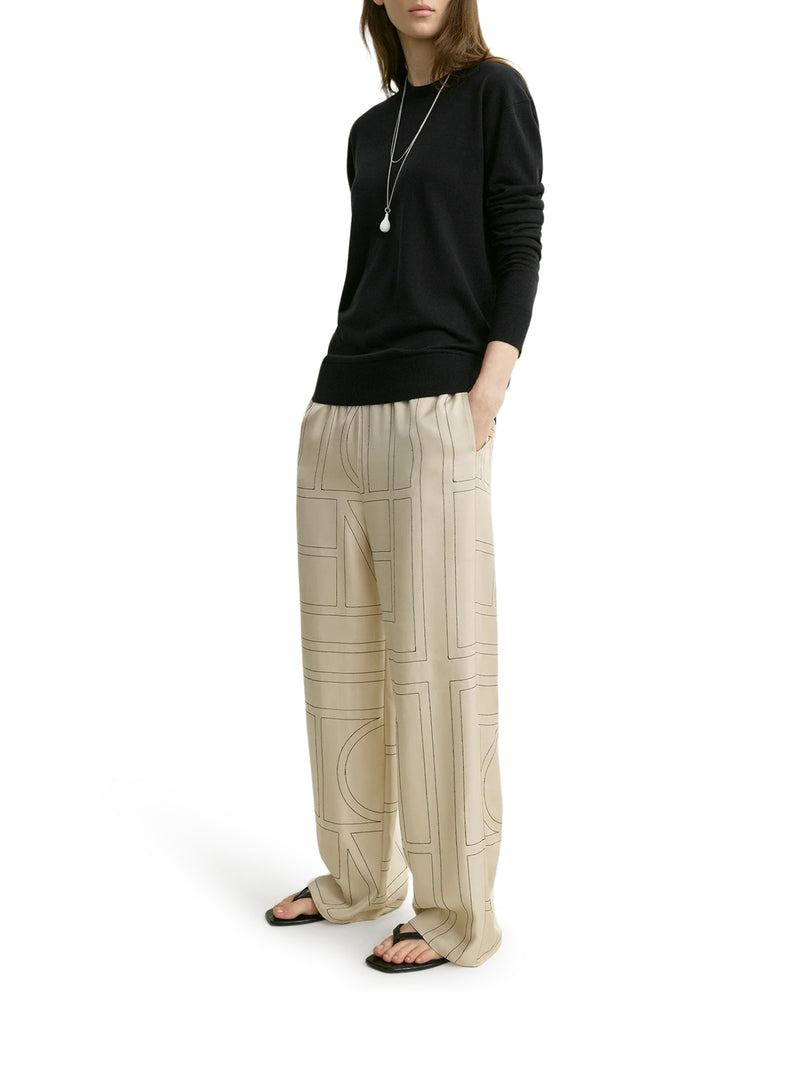 Toteme Women Monogram Silk Trousers TOTEME