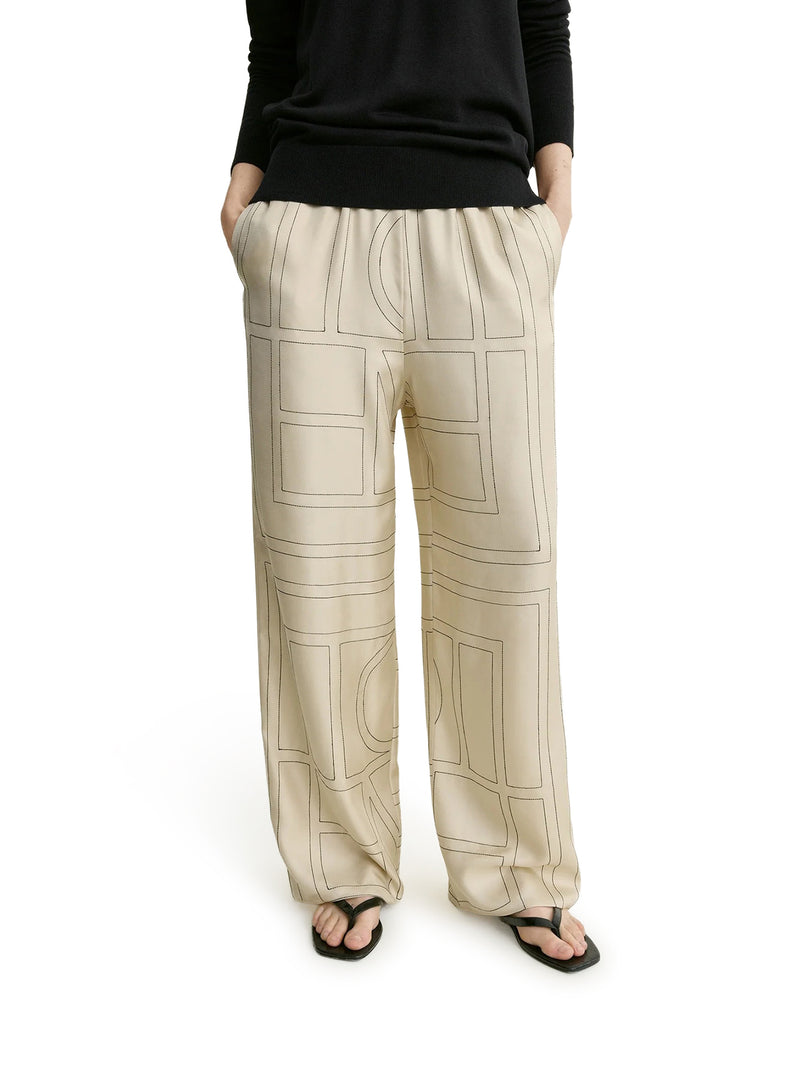 Toteme Women Monogram Silk Trousers TOTEME