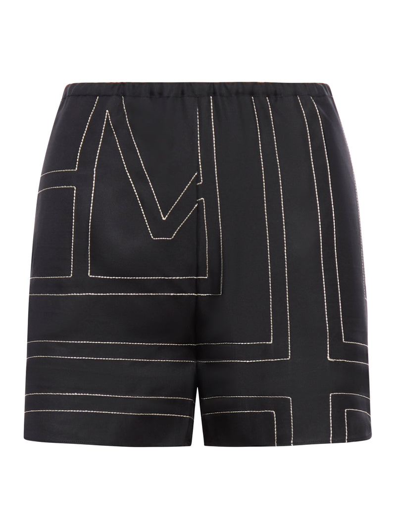 Toteme Women Shorts Monogram In Seta TOTEME