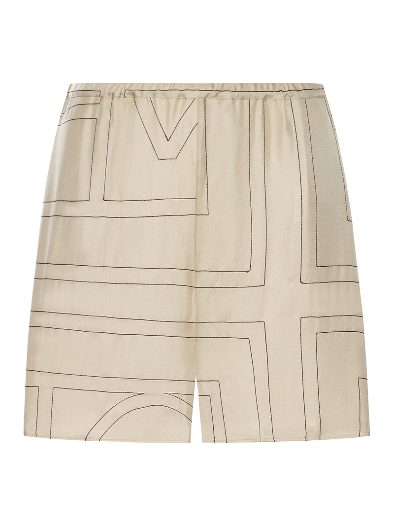 Toteme Women Monogram Silk Shorts TOTEME