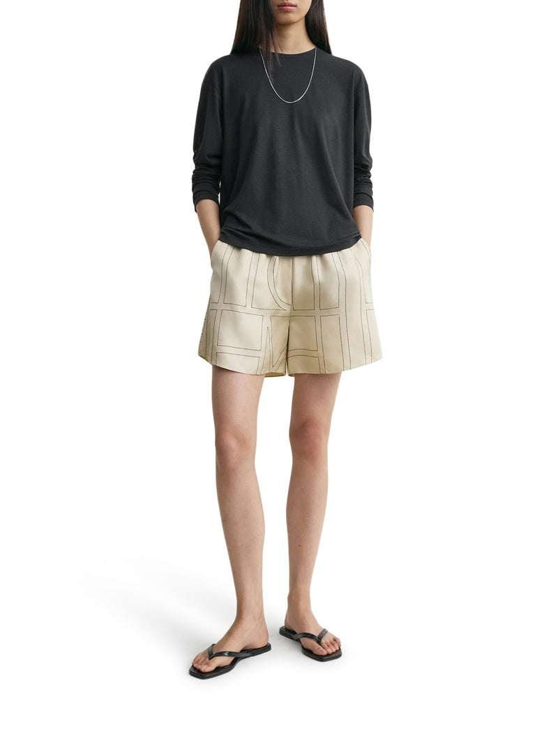 Toteme Women Monogram Silk Shorts TOTEME