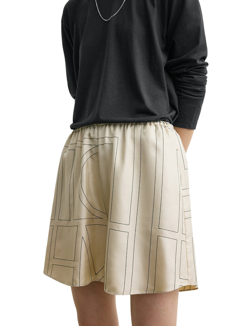 Toteme Women Monogram Silk Shorts TOTEME
