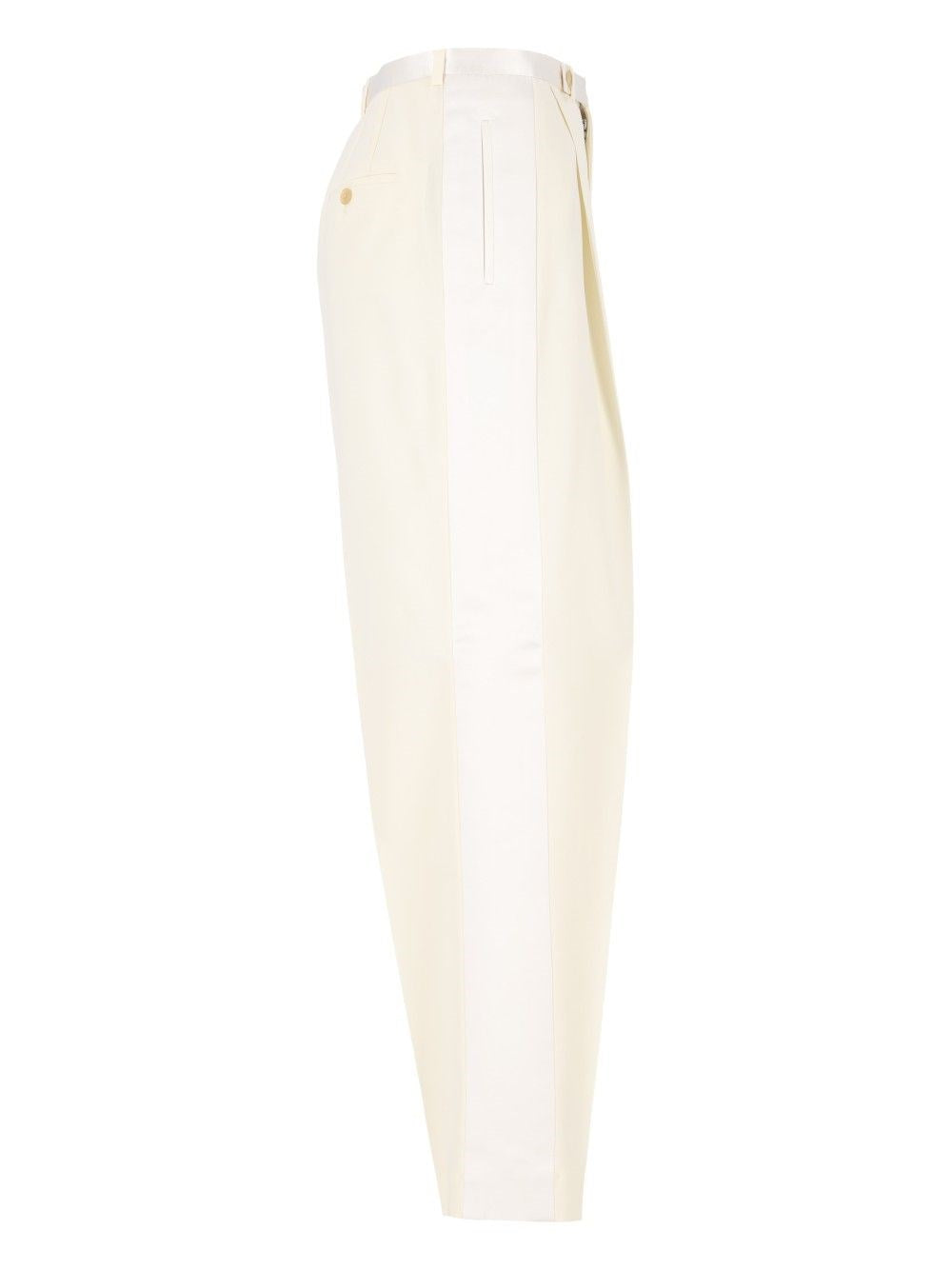 Celine Women Hepburn Tuxedo Trousers In Diagonal Wool CELINE