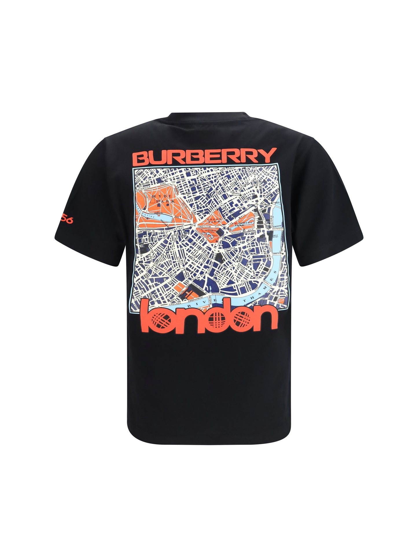 Burberry Men Cotton Map T-Shirt BURBERRY