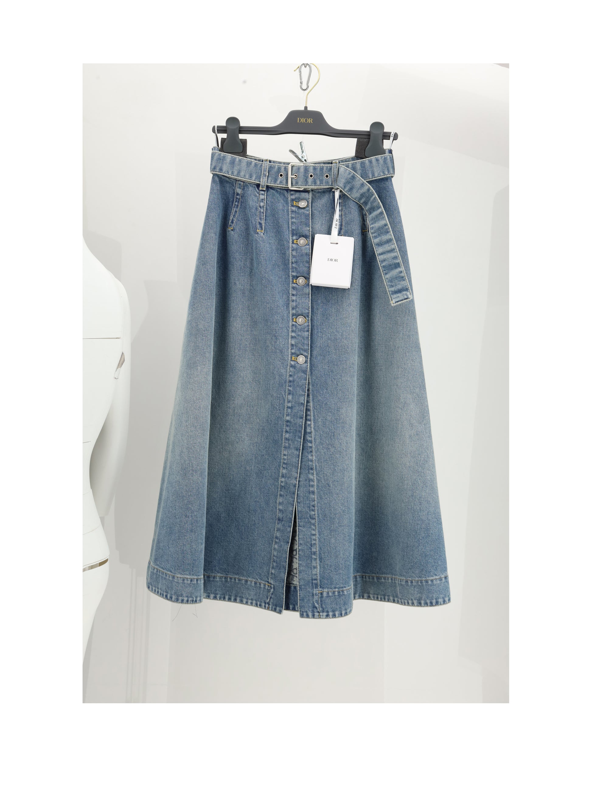 Dior Women Eth-Jupe Denim Nd-Stone CHRISTIAN DIOR