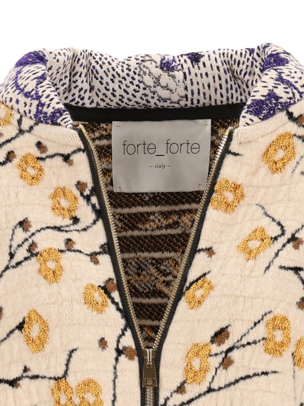 Forte_Forte Women "Cherry Blossom" Jacquard Bomber Jacket"Cherry Blossom" Jacquard Bomber Jacket FORTE FORTE