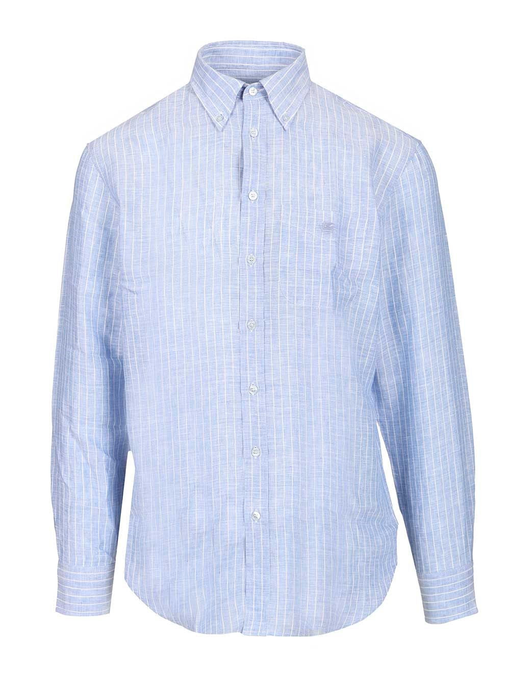 Etro Men Striped Linen Shirt ETRO