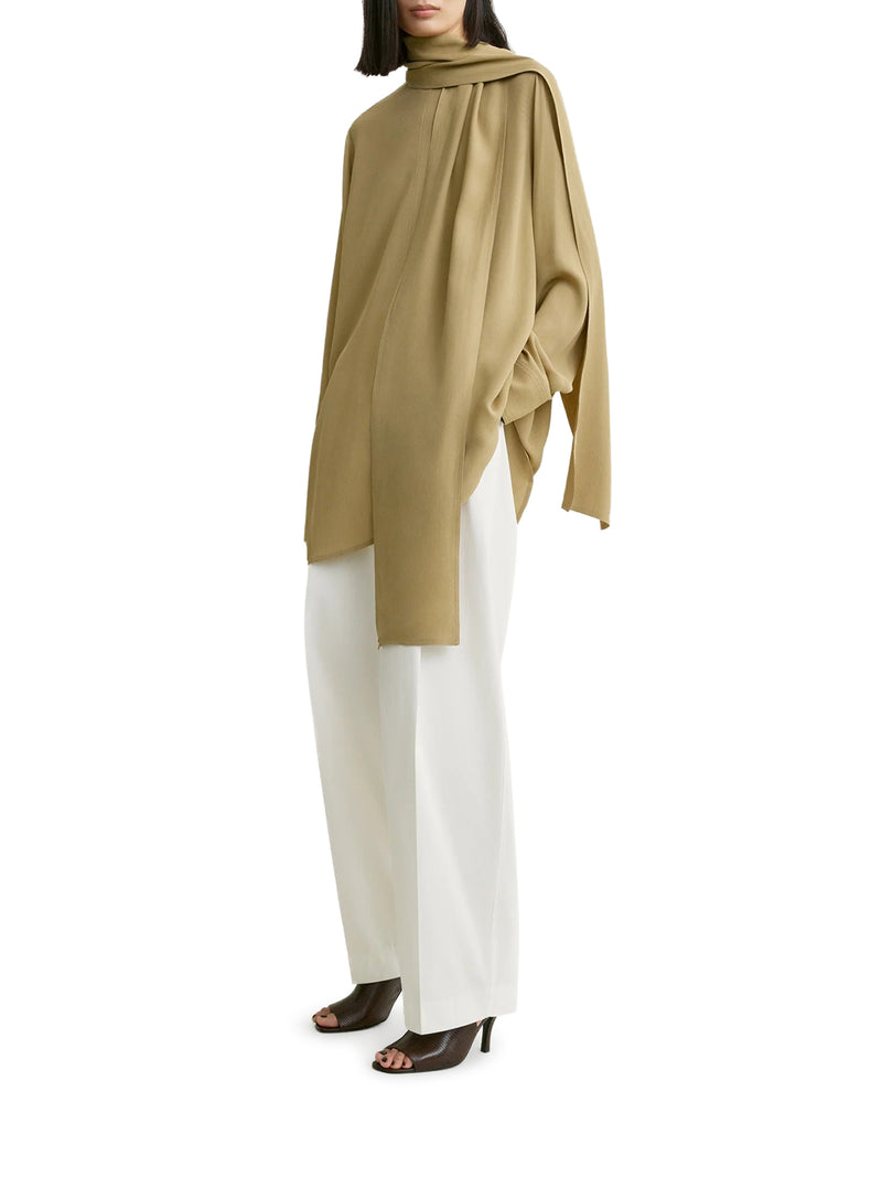 Toteme Women Blouse With Draped Scarf TOTEME