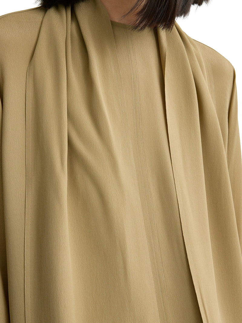Toteme Women Blouse With Draped Scarf TOTEME