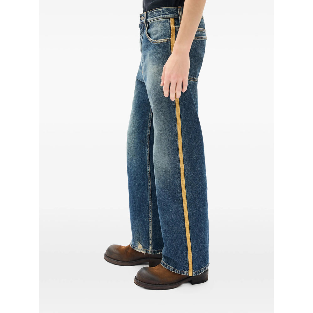 Ann Demeulemeester Blue Denim - Wide-Leg Jeans Men ANN DEMEULEMEESTER