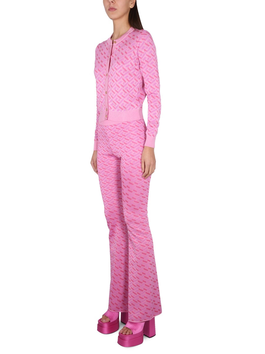 Versace Women Jacquard Cardigan La Greca VERSACE