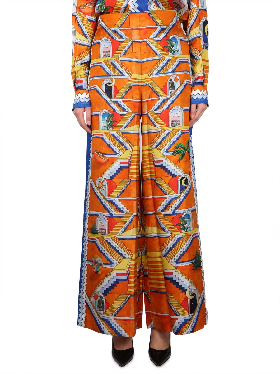 Casablanca Women Escalier Print Pants CASABLANCA