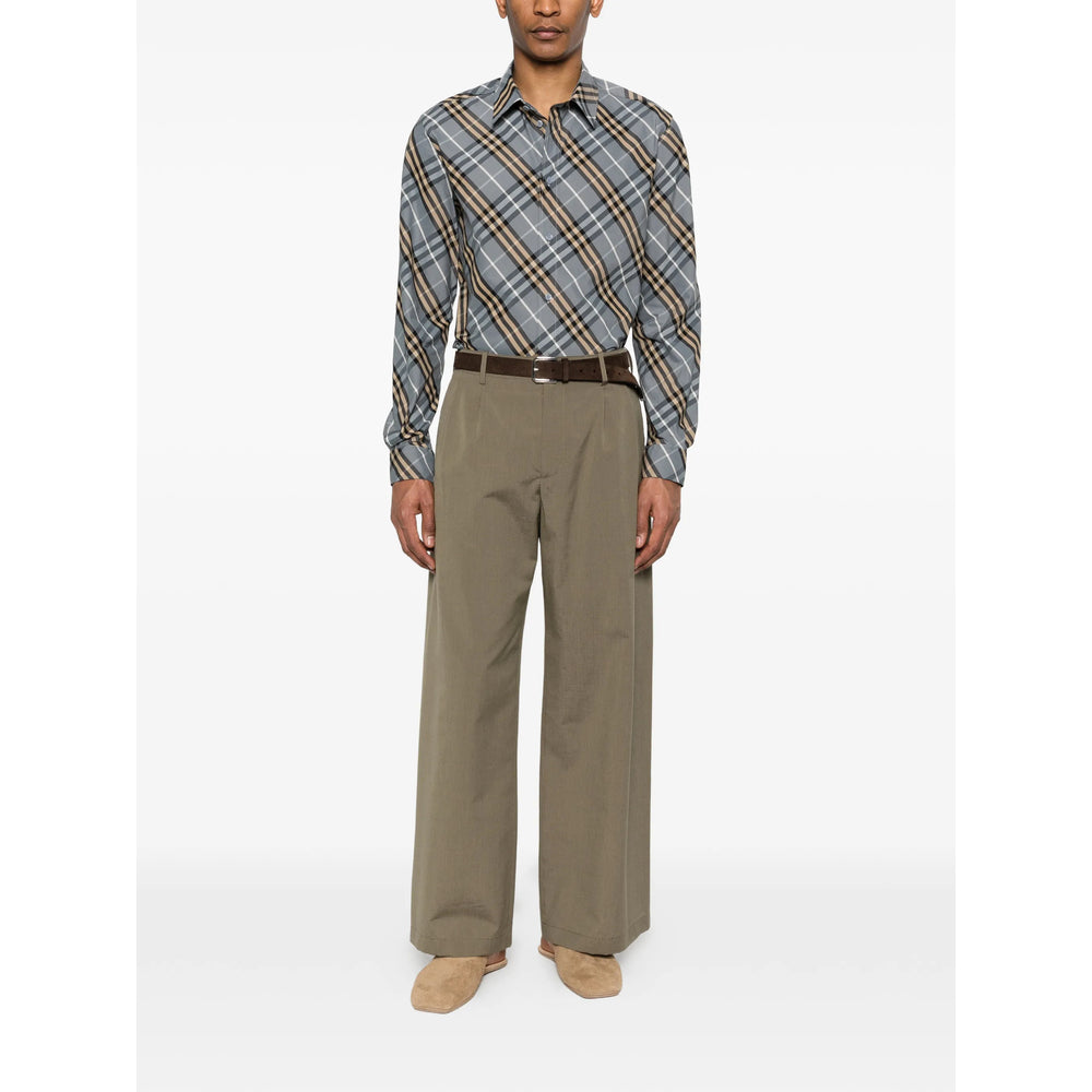 Burberry Grey Shirts Men BURBERRY