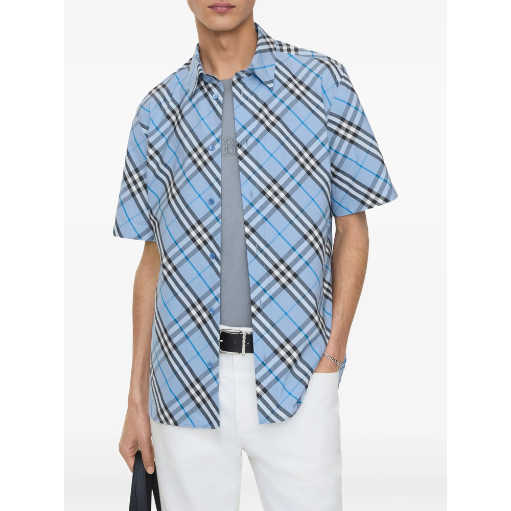 Burberry Blue Shirts - Shirts Men BURBERRY