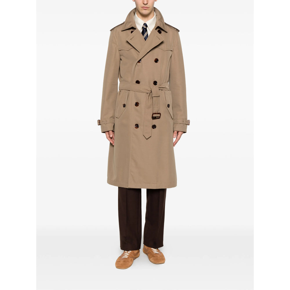 Burberry Brown Coats - Trench Coats Men BURBERRY