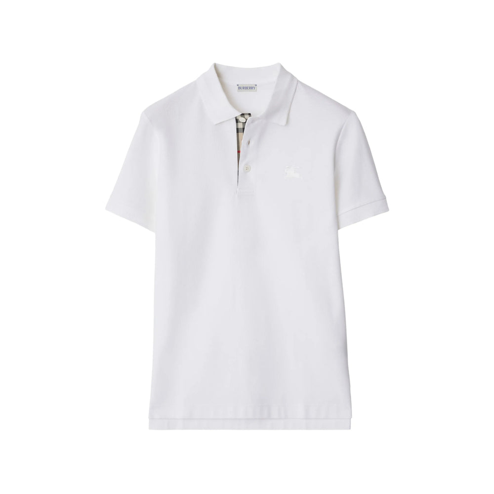 Burberry White Polo Shirts Men BURBERRY