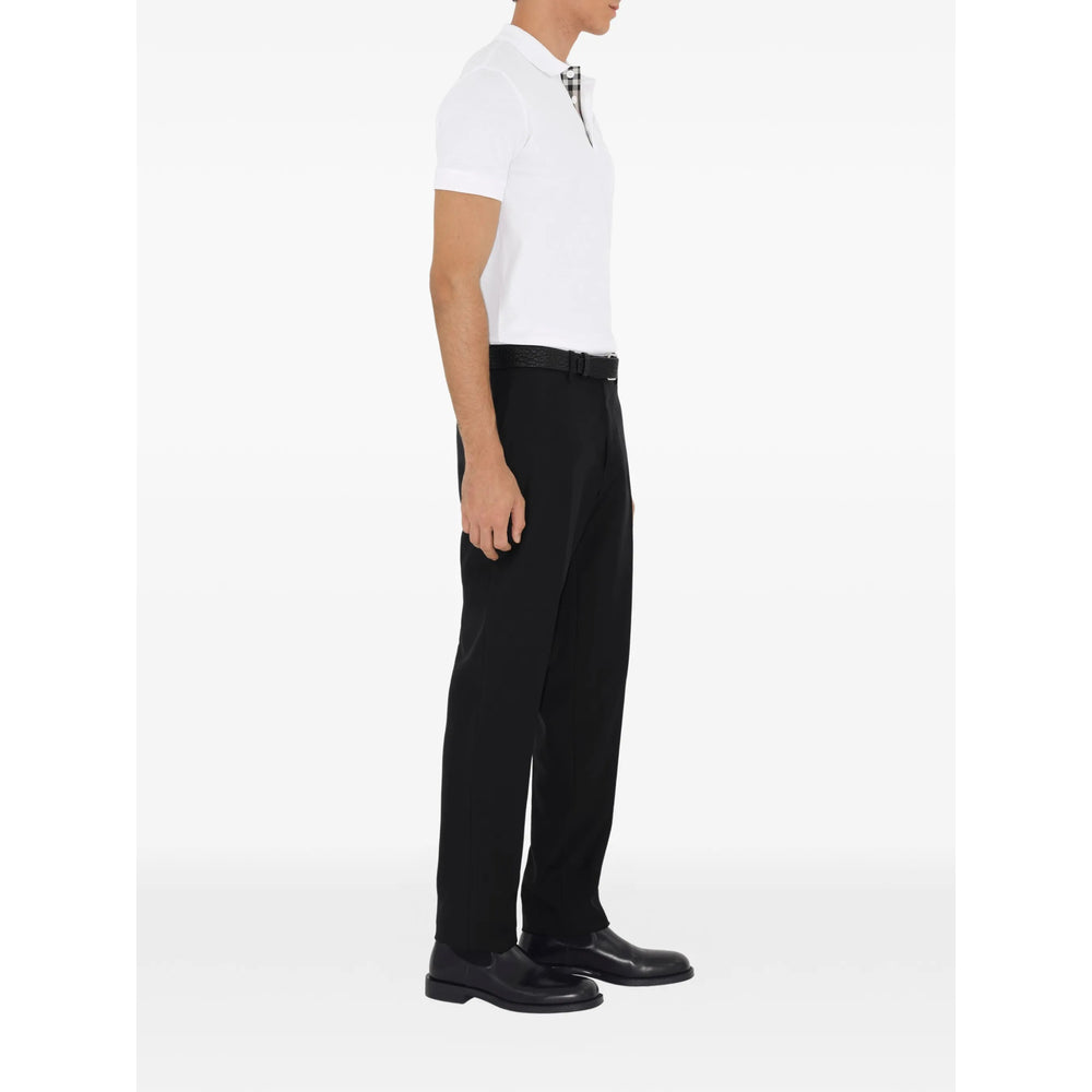 Burberry White Polo Shirts Men BURBERRY