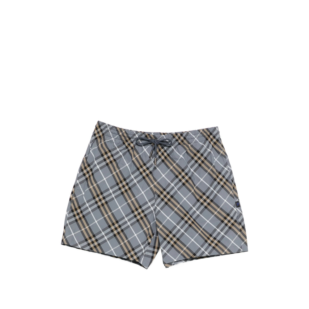 Burberry Grey Beachwear - Swim Shorts Men