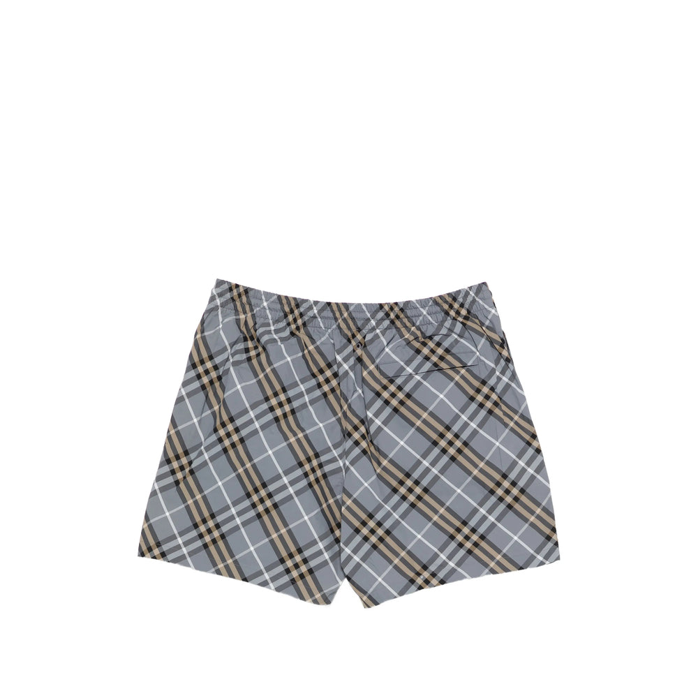 Burberry Grey Beachwear - Swim Shorts Men