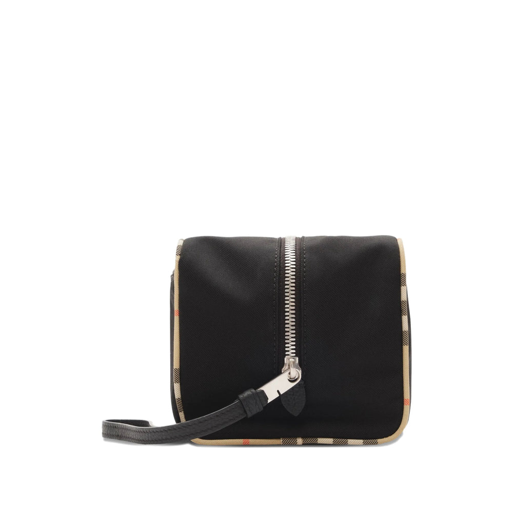 Burberry Black Wash Bags Men BURBERRY