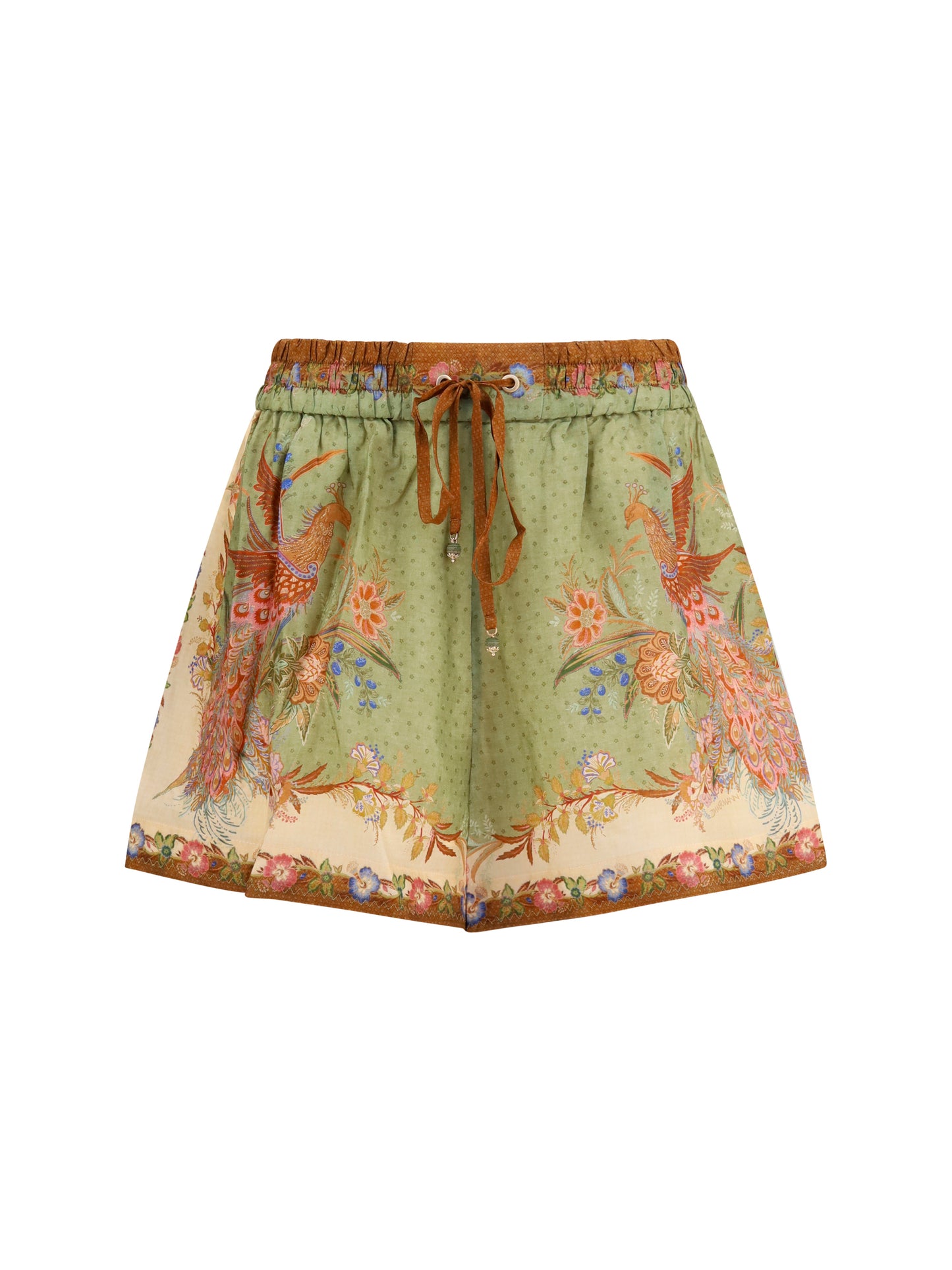 Zimmermann Women Indra Relaxed Silk Drawstring Shorts ZIMMERMANN