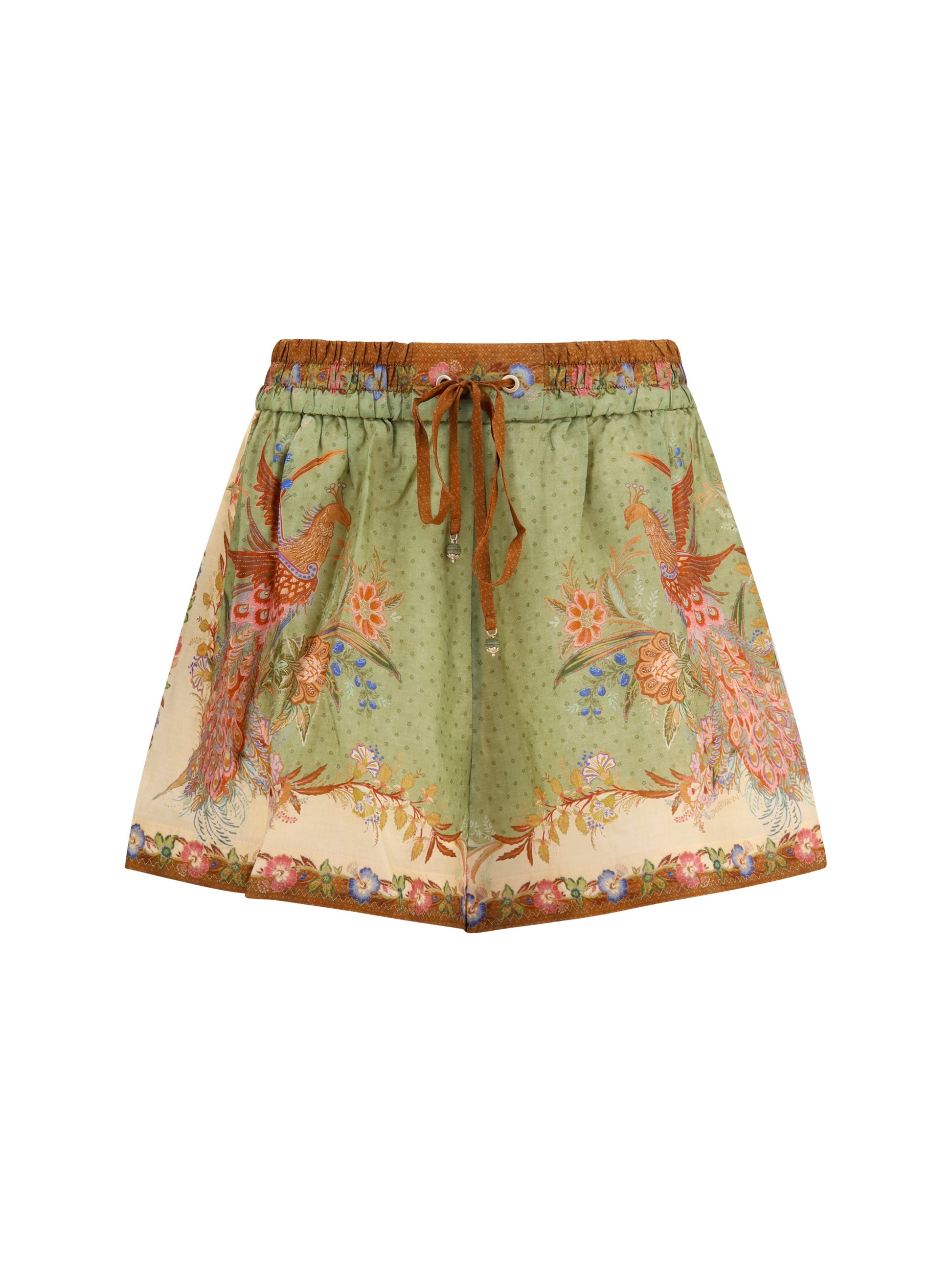 Zimmermann Women Indra Relaxed Silk Drawstring Shorts ZIMMERMANN