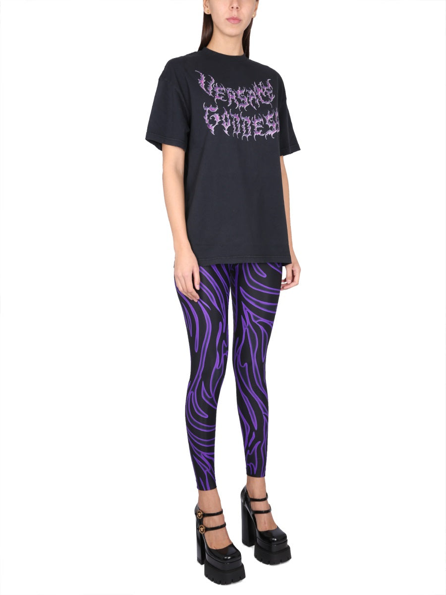 Versace Women Versace Goddess Oversized T-Shirt VERSACE